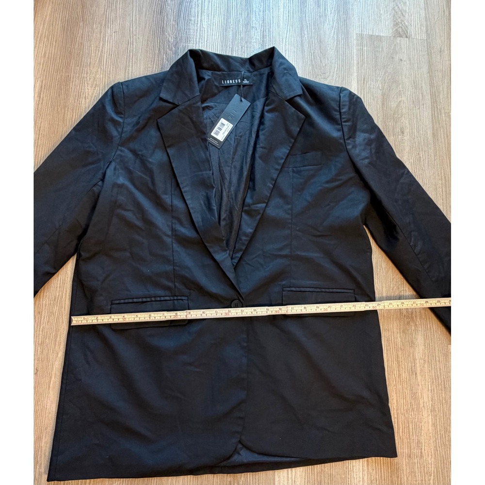 Lioness Olympia Blazer Dress Noir Black Oversized Single Button XL AU14 NWT - Picture 6 of 8